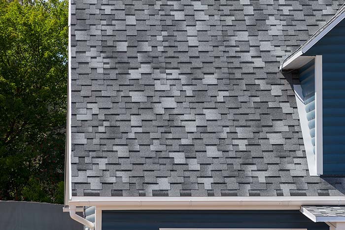 Asphalt shingles on home in Denver, CO